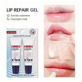2PCS Lip Repair Balm Ointment, Lip Balm for Dry Cracked Lips, Glossier Lips Balms Set with Protect, Dry Lip-Treatment, Long-Lasting Moisturizer to Soothe & Protect Severely-Dr-y, Chapped, Cracked-Lips