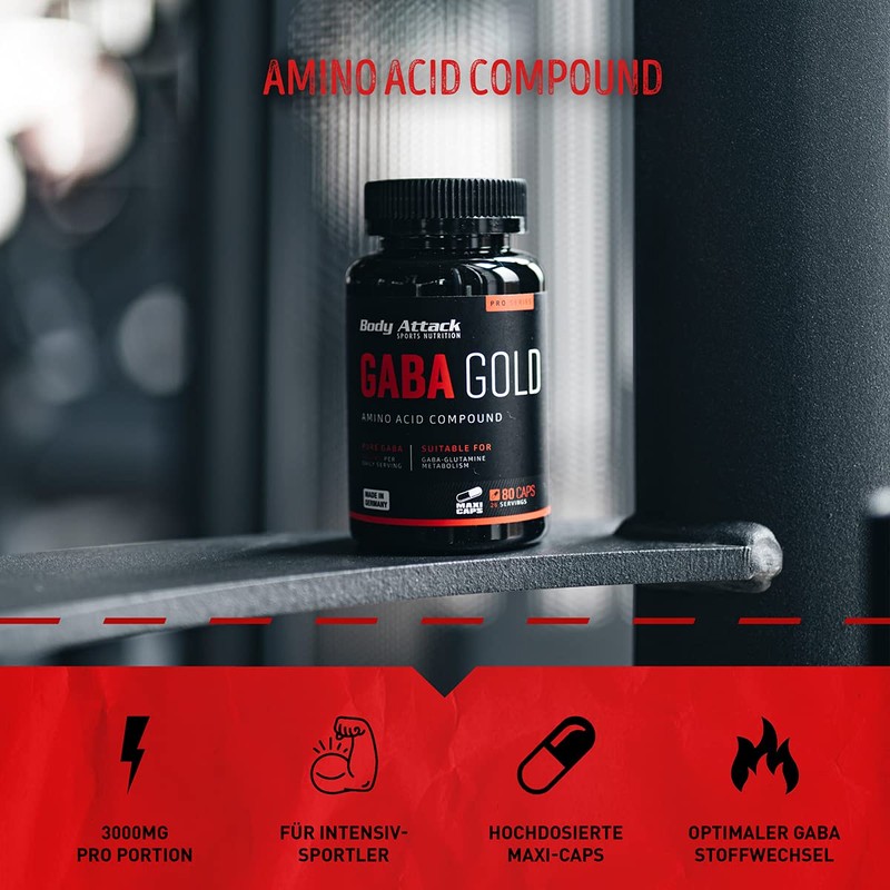 Body Attack GABA Gold 80 Capsules (95 g)