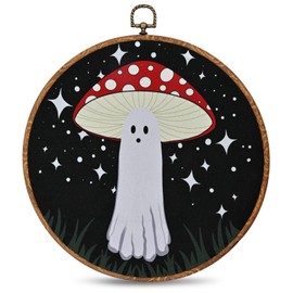 Mushroom Ghost Wall Decor Mushroom Home Wall Decor Mushroom Aesthetic Art Cottagecore Decor for Living Room Kitchen Bathroom