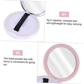 Baluue Cosmetic Powder Case Set g Small Makeup Powder Boxes Reusable Portable Dry Box