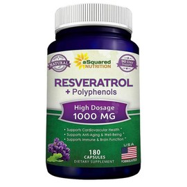 Earth Squared Nutrition Resveratrol Polyphenol 180 tablets, 1 piece / 어스퀘어드 뉴트리션 레스베라트롤 폴리페놀 180정, 1개