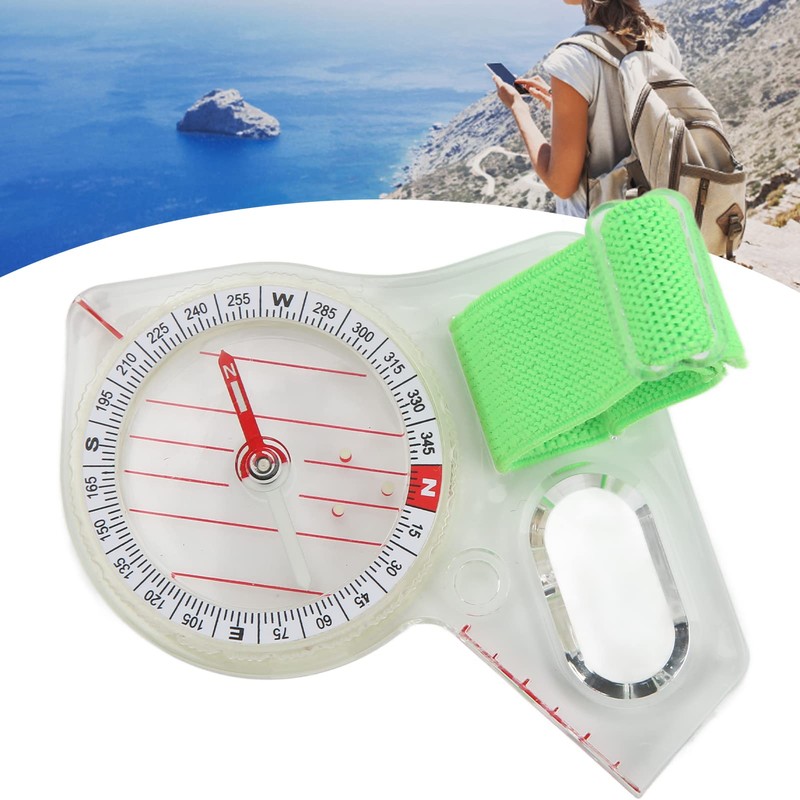 Finger Compass Thumb Mini Compass with Luminous Dot for Adventure