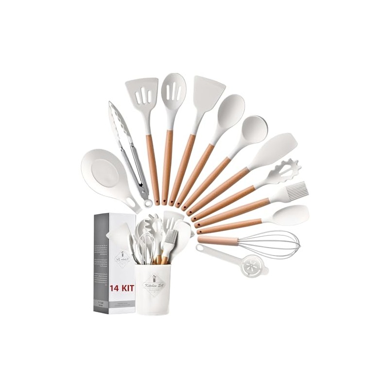 Garselay - (14 PCS) Juego de Utensilios de Cocina de