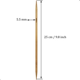 6Pcs 5.5mm Bamboo Double Pointed Knitting Needles US Size 9 for DIY Yarn Craft Set,Socks,Sweater, Nice Gift for Women Adults Kids Children Beginners