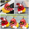 Wonuu Rubber Duck Car Decoration - Yellow Duck with Propeller,