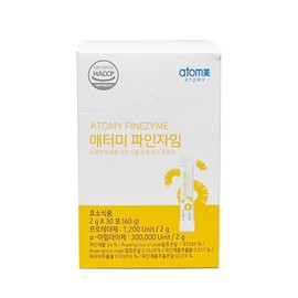 애터미 파인자임 (30포) 파인애플맛 효소 Atomy Pinezyme (30 Sachets) Pineapple Flavor Enzyme