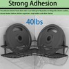 12 Pack Shower Caddy Adhesive Replacement Hooks Transparent Strong Waterproof