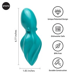 OTOTO OCTO Lemon Juicer Hand - Easy to Hold Lemon Squeezer Manual for Lemon, Lime, Oranges - BPA Free, Dishwasher Safe Citrus Juicer Hand Press Manual - Fun Kitchen Gadgets & Tools