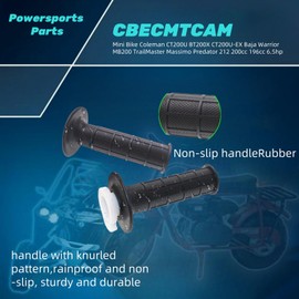 22mm 7/8" Twist Throttle fit Coleman Powersports 196cc CT200U CT200U-EX Trail 200 & Baja Mb165 Mb200 SSR125 Mini Dirt Bike 50-125cc Pit Bike/ATV Quad(50 inch)