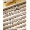 Adramata Earrings Gold Set Stainless Steel Earrings for Women 14K