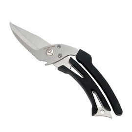 SAMFUNG Kitchen Poultry Shears, Anti-Slip Handle and Safety Lock, Poultry Scissors for Meat, Chicken, Bone, Turkey, Fish Vegetable Cutting (ABS Handle)