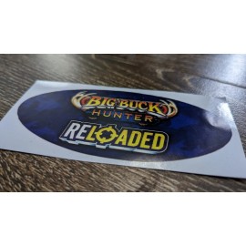 Big Buck Hunter  HD Reloaded  arcade  shotgun side decal vinyl  pair