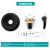 SKOWLL Shower Valve Wall Mount Black Shower Mixer Valve Kit