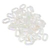 50PCS Acrylic Linking Rings Transparent DIY Assemblable Transparent Color Plating