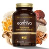 Earthiva Mushroom Complex Supplement | 60 Capsules | 10-in-1 Blend