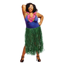 Beistle Extra Large Green Raffia Hula Skirt