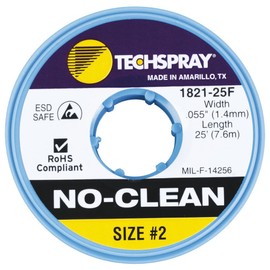TECHSPRAY 1821-25F DESOLDERING Braid, 25', YEL