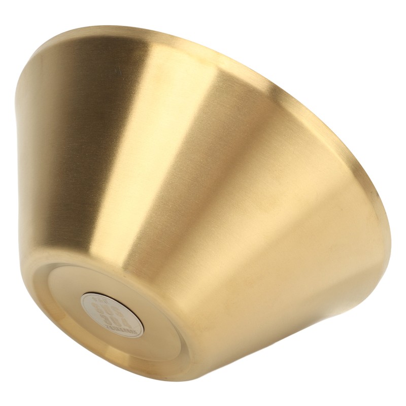 Stainless Steel Salad Bowls Gold Double Layer Exquisite Decorative Gold