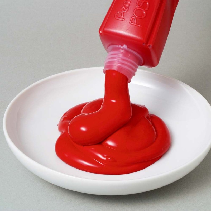 ぺんてる 絵の具 ポスターカラー クラス用 YNG3T11 赤