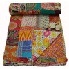 estationeryhouse Indian Vintage patchwork Kantha Quilt Handmade Throw Reversible Blanket