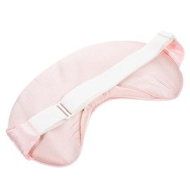 SAFIGLE Silk Eye Mask for Sleeping Dual Sided Soft Eye Shade for Light Blocking Comfortable Breathable Eye Cover for Home Pink Color Design