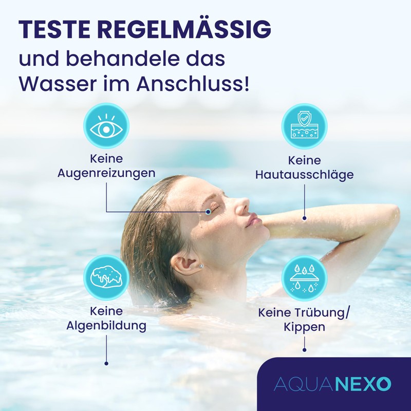 AQUANEXO Test Tablets for Pool pH and Chlorine, 60 Phenol