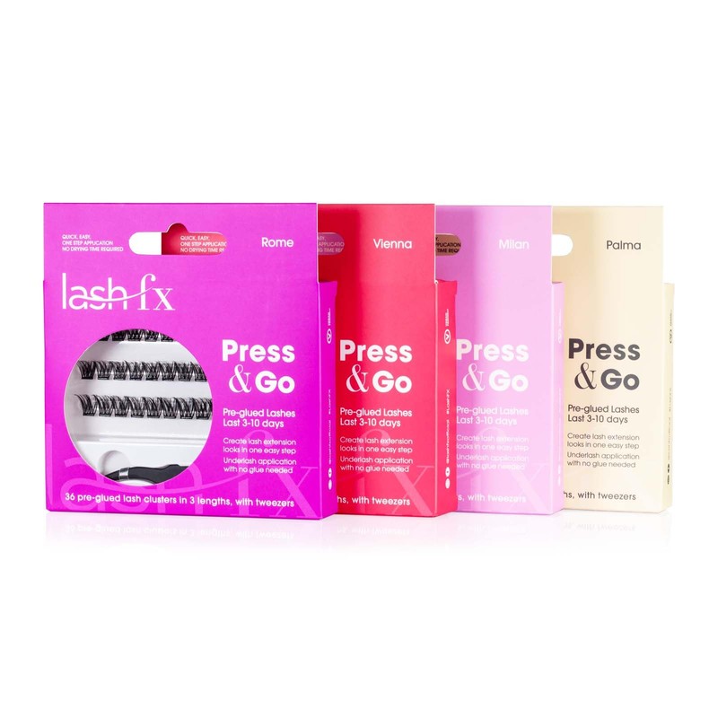 Lash FX Press & Go Pre-Glued Cluster Lashes - Milan:
