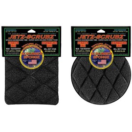 Jetz Scrubz Original Magic Scrubber Sponge Round & Rectangular, Set of 2