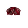 Traditional Mexican Mariachi Bow Tie, solid Teenager red and silver