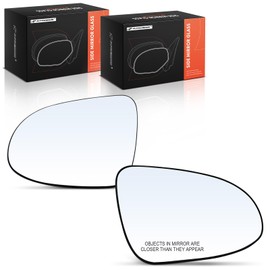 A-Premium 2-PC Driver and Passenger Side Heated Mirror Glass with Backing Plate Compatible with Toyota Camry 2012 2013 2014 - Exterior Side View Mirror