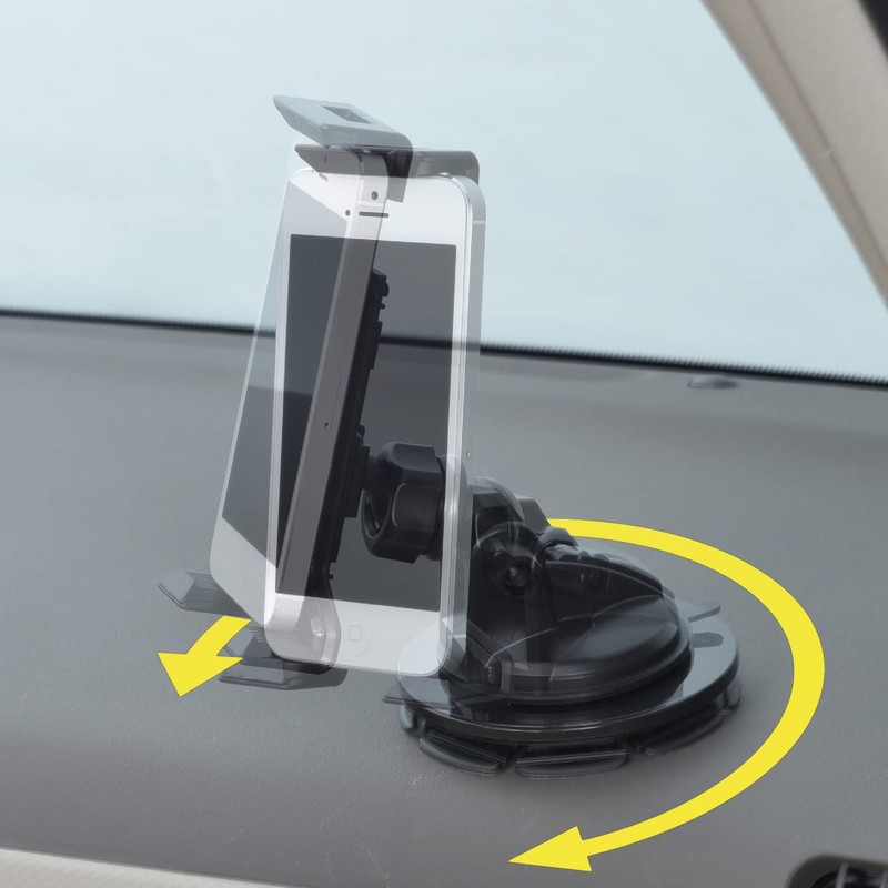 セイワ(SEIWA) 自動車AV用品 回転吸盤サポートアダプター φ90mm ブラック P221