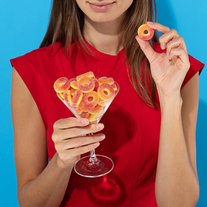 Kervan Candy Bebeto Peach Rings - Fruity, Soft, Sweet &