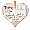Thinking of You Heart Plaque – Wooden Hanging Gift Sign