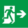 Panasonic FK20007 Evacuation Exit Induction Light Indicator Board with Arrow, Right Side for B-Grade BL and BH