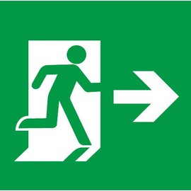 Panasonic FK20007 Evacuation Exit Induction Light Indicator Board with Arrow, Right Side for B-Grade BL and BH