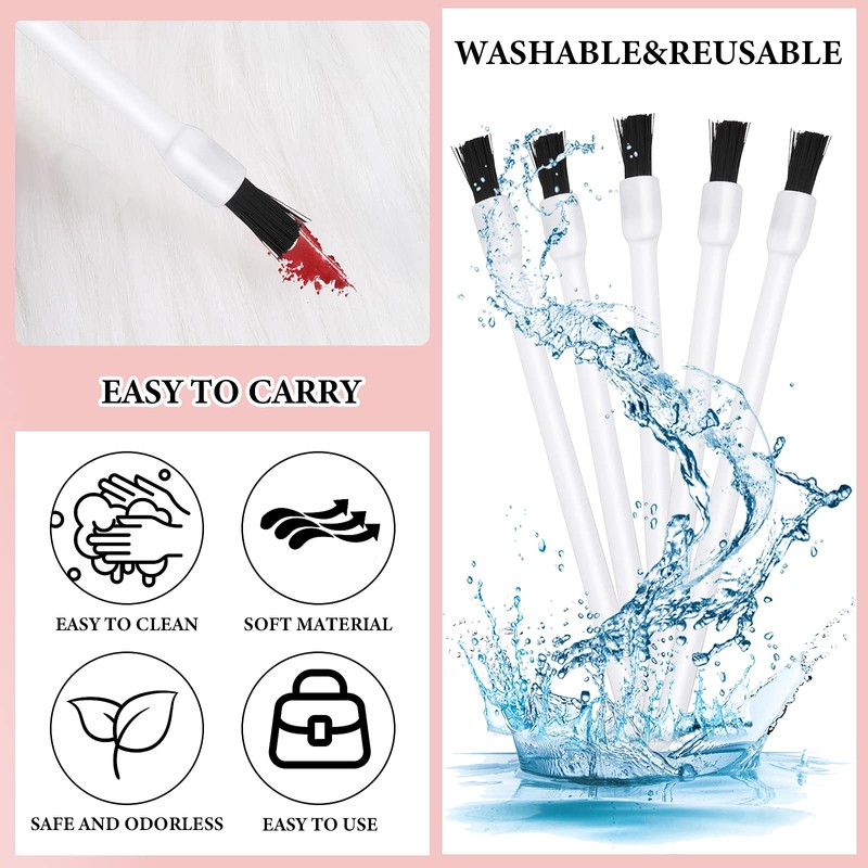50 Pcs Disposable Lip Brushes Nail Polish Brushes Lip Gloss