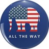 Republican Elephant all the way Lapel Bin Brooch Badge Pin