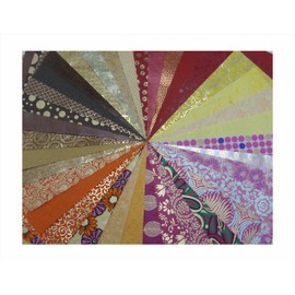 Paperhues Warm Colors Collection Scrapbook Papers 8.5x11" Pad, 36 Sheets.