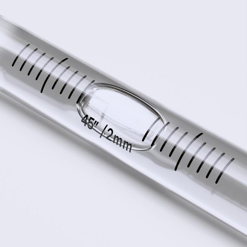 Replacement Level Glass Vial, Spirit Bubble Level, Clear with nib,