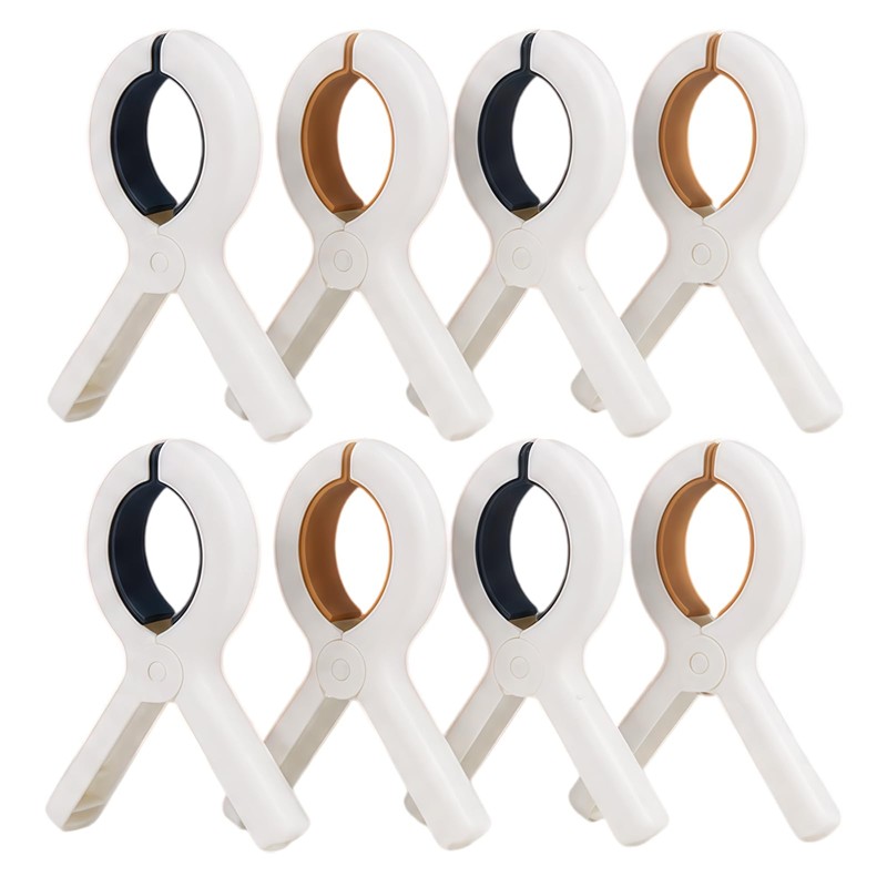8pcs Beach Towel Clips Large Laundry Clip Towel Pegs Clothes