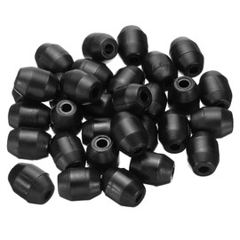 PATIKIL Kitchen Sink Rack Feet, 30 Pack 4mm ID x 12.5mm OD Plastic Sink Replacement Feet Wire Bumpers Protector for Protective Sink Grid, Black