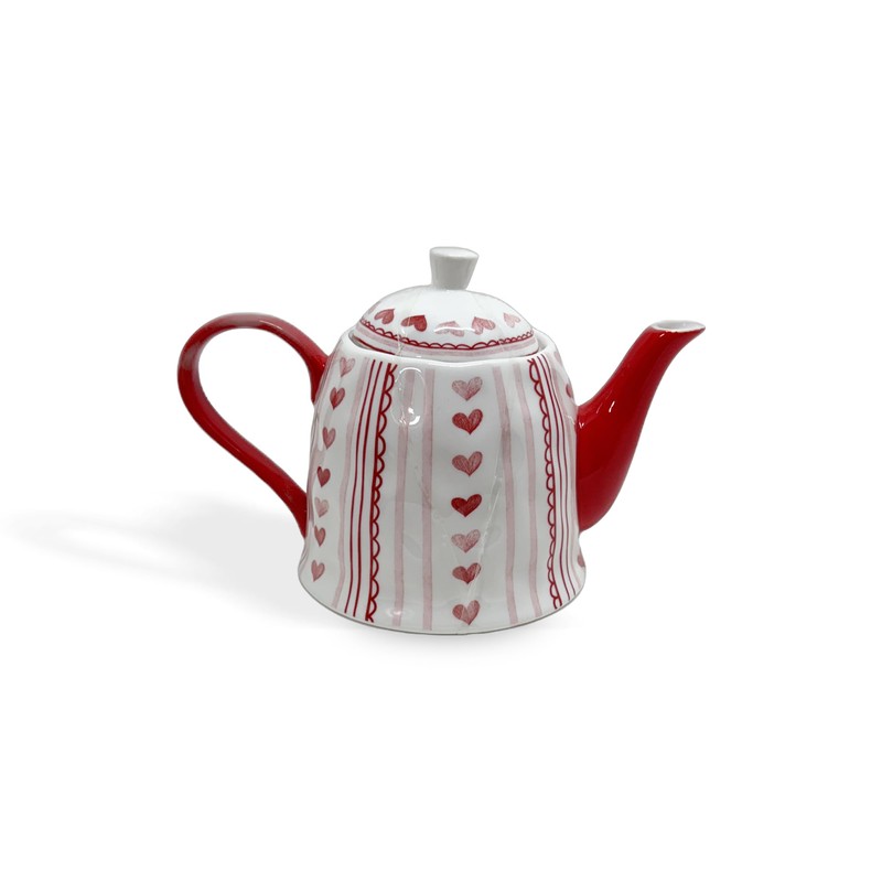 New Ceramic Valentine Pink & Red Hearts Ceramic Hot Beverage