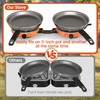 Cofiyard 20,000 BTUs 2 Burner Camping Stove, Portable Folding Propane