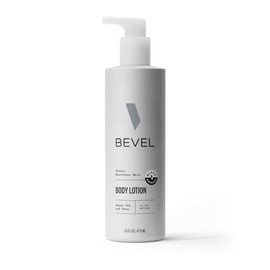 Bevel Bevel All Day Body Lotion for Men with Shea Butter and Argan Oil, Lightweight Formula Softens and Smoothes Skin, 16 Oz (Packaging May Vary)