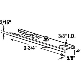 Prime-Line N 6823 Steel Bi-Fold Door Top Pivot Bracket, for Acme Doors (Single Pack)