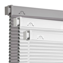 Grandekor No Tools No Drill Cordless Cellular Shades,34" W x 64" H,Light Filtering Honeycomb Blinds for Indoor Windows,UV Protection Privacy No Drill Blinds for Home,Door,White