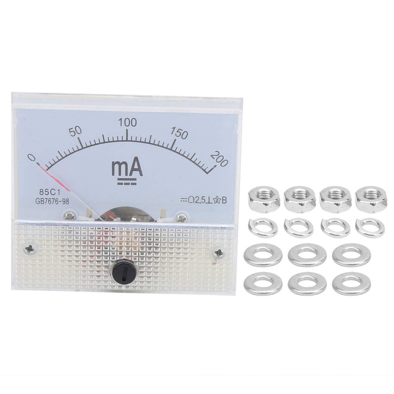 85C1 DC 0-200MA Ammeter Panel Amp Meter Pointer DC Ammeter