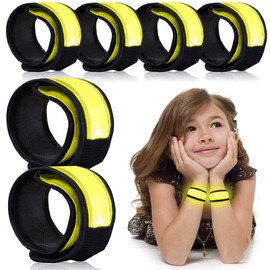 esonstyle 6 PCS LED Bracelets, LED Light Up Bracelets, Yellow LED Wristbands, Led Slap Bracelets for Walking, Running, Jogging, Concerts, Sports, Camping, Sporting Events, Party, Rave Accessories