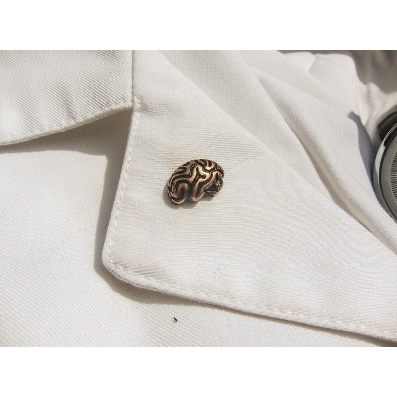 Jim Clift Design Brain Copper Lapel Pin - 1 Count