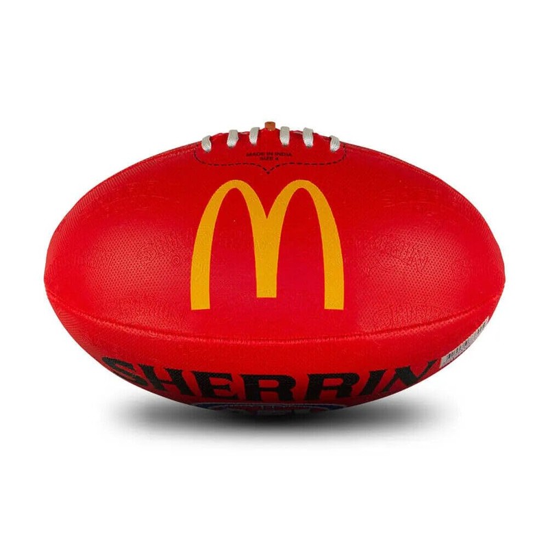 Sherrin AFL Replica All Surface Football, Red, Size 4